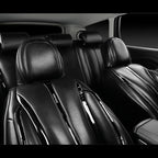 CAR PASS Ultra+ Nappa Patent Leather Car Seat Covers Full Set Universal Cushioned,Soft Breathable Waterproof Anti-Slip Driver
