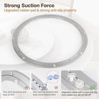 24 Inch Lazy Susan Aluminum Alloy Rotating Turntable Bearing, Non - Slip Mute Metal Bearing Swivel Plate Hardware for Dining 