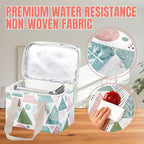 VENO 2 Pack Insulated Lunch Bag for Women Men, Reusable Lunch Box Grocery Shopping Bag Small Cooler with Handles Zippers for Work Office Picnic Beach (Pastel Forest)