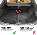 LASFIT Trunk Mat for Lexus RX/RX350/RX350h/RX500h 2025 2024 2023 2026, All Weather TPE RX 350 Cargo Mats Custom Fit for Lexus RX350 Cargo Liner Front & Rear Trunk Liner, Black, Easy to Clean