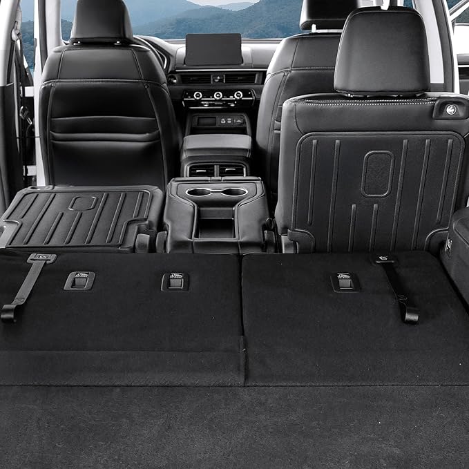 Backrest Mat Compatible with 2023-2025 2026 Honda Pilot Accessories, 2nd Kick Mats for 2022-2026 Acura MDX Accessories