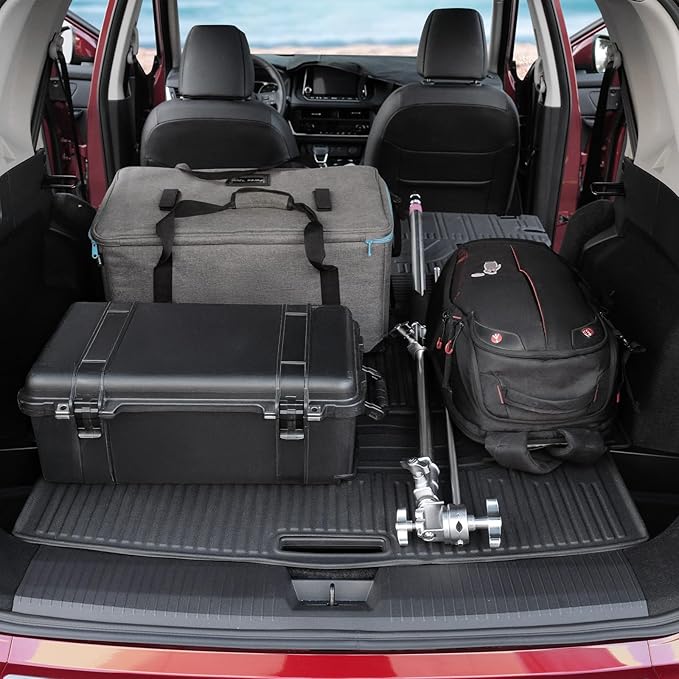 Floor Mats Set for Nissan Rogue 2026 2025 2024-2021 Accessories, Full Coverage All Weather Floor Mats Cargo Mat with Backrest Protectors & Door Sill Guards (Not for Sport)