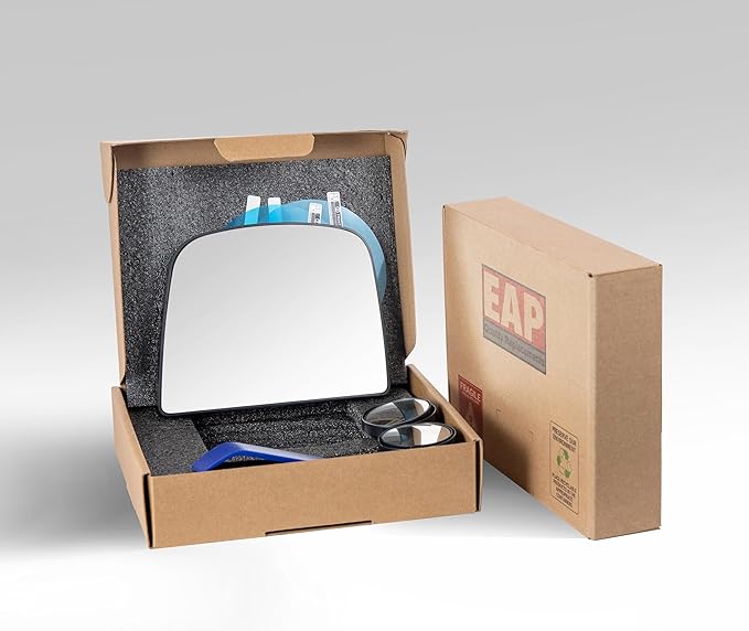 EAP Driver Side Mirror Glass Compatible with GMC Savana 1500 2008-2014, Savana 2500 3500 2008-2021, Chevrolet Express 1500 2008-2014, Express 2500 3500 2008-2021, Heated, 19207174 19207168