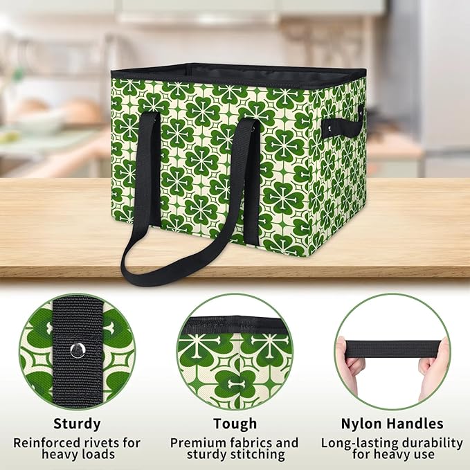 Reusable Grocery Bag, Foldable Large Shopping Tote Bag for Groceries Kitchen Picnic Car Trunk