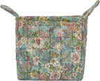 Boho Fabric Storage Basket, Large Capacity Laundry Basket, 12.2'' x 10.23'' x 10.23'' Collapsible Laundry Hamper with Easy Ca