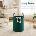 Artfeel Laundry Basket,Woven Cotton Rope Laundry Hamper,60L for Decorative Storage of Dirty Clothes,Toys and Blankets in Bath