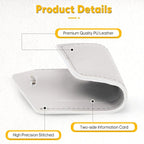 Travelambo Luggage Tags for Suitcases PU Leather Travel Tags Bag Tags Privacy Protection Travel Essentials