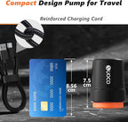SUOCO Travel Vacuum Pump for Vacuum Storage Bags, Mini USB Rechargeable Portable Cordless Electric Pump for Compression Seal 
