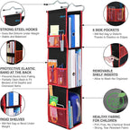 ABRA® 3 Shelf Hanging Locker Organizer for School, Gym, Work, Storage | Deep Shelves 6.5”x 9”| Eco-Friendly Fabric Healthy fo