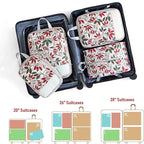5 Set Compression Packing Cubes, Suitcase Organizer, Lightweight Travel Essentials, Compression Bags For Travel Accessories L