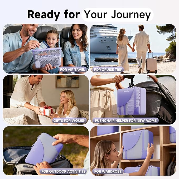 11 Set / 9 Set Packing Cubes for Travel,Gifts for Women Mom Kids,TSA Approved Bags for Makeup, Cosmetic, Toiletry, Organizers
