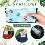 Cunno 6 Pcs Reusable Foldable Grocery Bags, Large Capacity Shopping Bag with Zipper Handle, Waterproof, Women