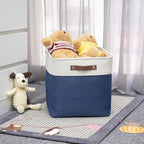 HNZIGE Baskets Fabric Storage Cubes Bins Baskets(3 Pack) Storage Baskets Cube for Shelf, Large Collapsible Organizer Closet B