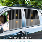 XCBYT Car Window Shades - 2 Pack Car Privacy Curtain 99% Block Light Magnetic Sun Shade for Baby Privacy Protection Keep Cool in Summer Insulate Heat and UV for Sleep Camping Breastfeeding