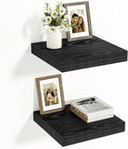 Vivelove Black Floating Shelves 12 Inches Wide, 12" Deep Wall Shelves for Bedroom, Bathroom, Living Room, Kitchen, Office, Ru