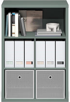Furinno Cubicle Book Shelf, 5-Cube Bookshelf, Extra Thick Frame Cube Storage Organizer Bookcase with Closed Back, 15.3 x 29.9