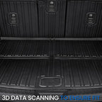 Cargo Mat Backrest Mats for 2017-2025 Mazda CX-5, All Weather TPE Backrest Mat Trunk Mat Cargo Liner Storage Mats Accessories for CX5 (Backrest Mats + Cargo Mat+Storage Mats)