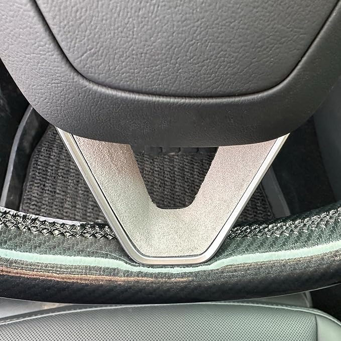 MEWANT DIY Stitching Steering Wheel Cover Wrap for Tesla Model 3 Highland 2023-2025/Model Y 2025 Highland for Tesla Model 3/Model Y Accessories(3D Style)
