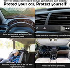 Moukeren 6 Pieces Car Windshield Sunshade Cover Set Car Window Sun Shades UV Rays Sun Visor Protector Auto Windshield Sunshades Cover for Van SUV Truck (Galaxy)
