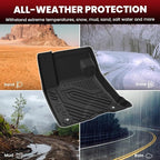 LASFIT Floor Mats for Lincoln Corsair 2020-2025 2026 (Fit Gasoline Not fit PHEV) All Weather Floor Liner for Lincoln Corsair TPE Custom Fit Car Mats Front & Rear 2 Row Mats,Black