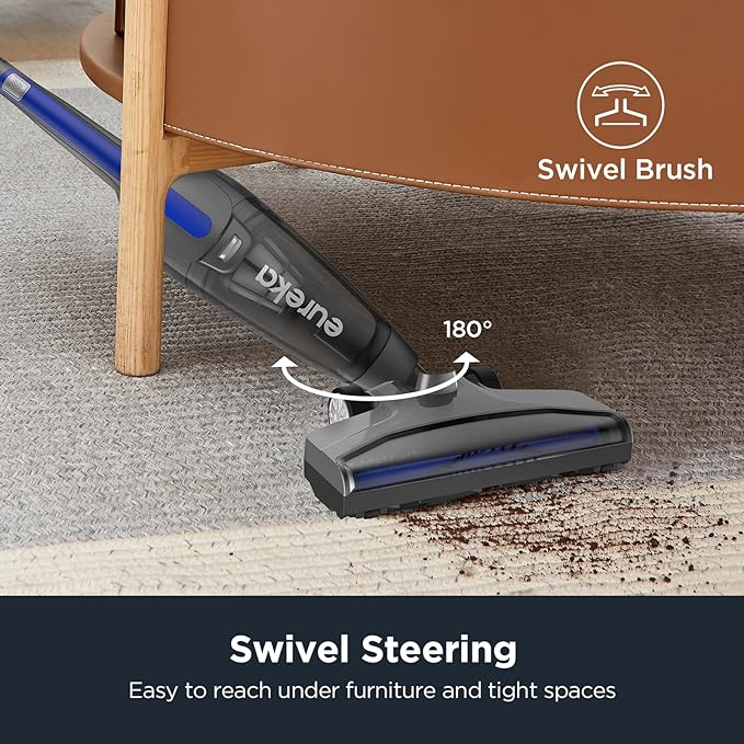 Eureka Corded Stick Vacuum Cleaner for Home Pet Hair, Lightweight Stick Vacuum Cleaner with Powerful Suction for Carpet Tile 