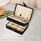MODENGKONGJIAN Jewelry Organizer Box, 2-Layer Large Jewelry Storage Case, Portable Travel Jewelrys Display Holder for Earring