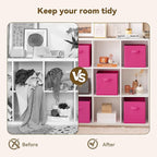 GRANNY SAYS 11 Inch Cube Storage Bins, Cube Storage Organizer, Fabric Storage Bins, Storage Cubes for Shelves, Closet, Toy St