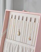pickpiff 2 Layer Jewelry Box Organizer for Women, Jewelry Organizer with Handle & Removable Tray, Necklace Holder Ring Earrin