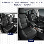 Skechers Men's Memory Foam Seat Covers, Air Cool Mesh Thick Car Seat Covers, Car Seat Covers Front Seats Airbag Compatible, U