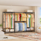 SINGAYE Clothes Rack Portable Closet Coat Wardrobe Heavy Duty Clothing Racks System Organizers and Storage for Hanging Clothe