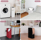 efluky Slim Laundry Basket, Narrow Laundry Hamper with Handles, Collapsible Dirty Clothes Hamper, Tall Laundry Bin for Laundr