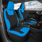 Motor Trend Blue/Black Waterproof Seat Covers for Front Seats – Premium Neoprene Blue Seat Covers, Car Seat Protectors with R