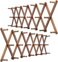 WEBI Accordion Wall Hanger,Expandable Wooden Coat Rack,Accordion Hat Rack for Wall,Accordion Hook Rack for Hats,Caps,20 Peg H