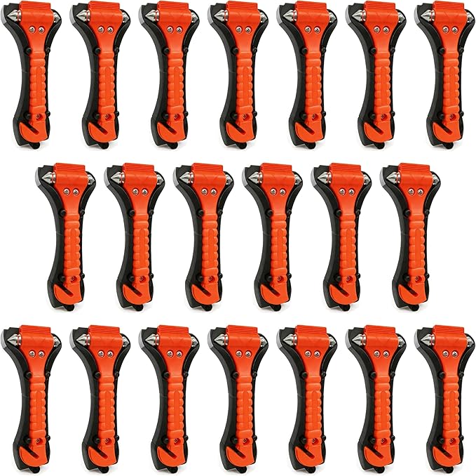 BFXM Car Window Breaker Hammer and Seat Belt Cutter 2-in-1, Emergency Escape Tool, Safety Glass Breaker, Automotive Safety Es