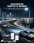 JOMISE 4K+4K Dash Cam Front and Rear, 20 Mbps+ Ethernet Transfer & Stable WiFi 6, Touch Screen Dash Camera for Cars with GPS,