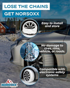 Passenger Vehicle Snow Socks for Tires, N53 - Car Sock Tire Traction Device for Snow, Ultimate Chain Alternative for Cars, SU