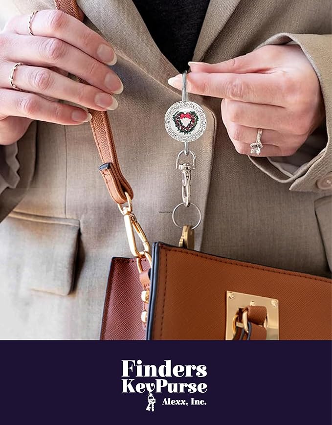 Women’s Bag Charm Key Finder, Car Keychain Hook, Cute Purse Organizer & Tote Bag Accessories, Gifts for Mom - Slim Pickings