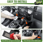 Center Console Organizer for 2010-2024 Toyota 4Runner Gear Shift Side Tray Storage Box for 4 Runner Interior Accessories(Console Shifter Tray/Fit 10-24)