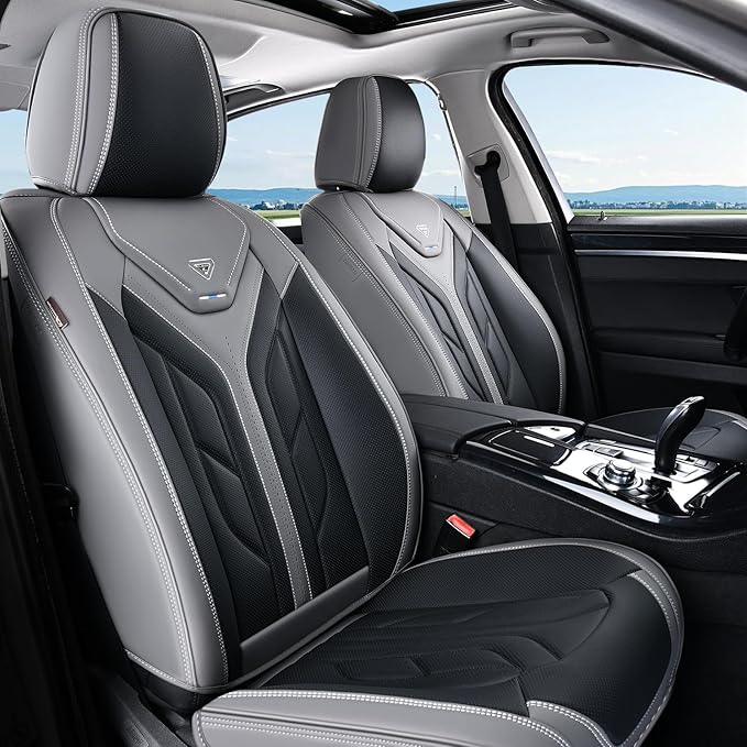 Coverado Seat Covers, Car Seat Covers Front Seats, Leather Seat Covers for Cars, Automotive Seat Covers Car Seat Protector Ca
