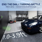 Adjustable Garage Parking Sensor with Tri-Color LED Distance Indicator, Ultrasonic Detection & Auto/Manual Modes for Safe Ind