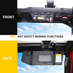 Tactical Sun Visor Organizer Visor Storage Compatible with 2018-2026 Jeep Wrangler JL 4XE Gladiator JT Accessories Car Sun Visor Sunglasses Holder Webbing Molle Panel, 2x Driver Passenger