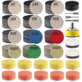 317 PCS 1 Inch Sanding Disc, GOH DODD Hook and Loop 60 to 10000 Grit Wet Dry Sandpaper Micro Sand Paper with 1/8" 1/4" Shank,