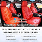 Coverado Car Seat Covers Full Set, Front Seat Cover and Back Seat Covers for Cars, Faux Leather Waterproof Seat Covers, Car S