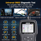 ANCEL FD700 Ford Lincoln Mercury OBD2 Scanner, Full System Automotive Car Code Reader with All Functions, Including Battery