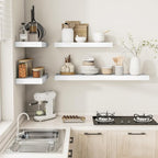 Vivelove 2" Thick Floating Shelves, 47.2 Inch X 12 Deep Shelves for Room Wall Mounted, Floating Shelf for Living Room Bedroom