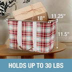 CleverMade Collapsible LUXE Tote - Reusable Grocery Shopping Storage Bag Organizer w/Handles Reinforced Bottom