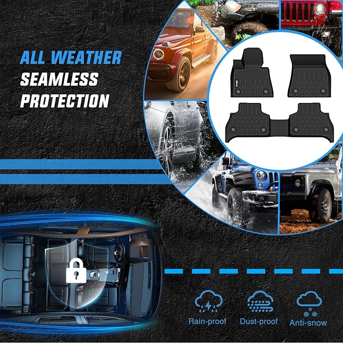 Nilight TPE Floor Mats for BMW X5 G05 (5 Seaters Only) 2019 2020 2021 2022 2023 2024 2025 2026, All Weather Custom Fit Heavy Duty Floor Liners