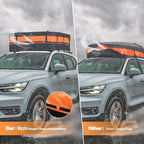 Maelstrom Rooftop Cargo Carrier,Car Roof Bag,21 Cubic Feet Waterproof Roof Rack Cargo Carrier,Tear Resistant Vehicle Cargo Carrier,Black with Orange