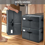 Shoe Storage Organizer for Closet Fits 16 Pairs, 1 Pack Shoes Boxes with Transparent Cover and Sturdy Handles, Shoe Storage B