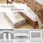 Underbed Storage Box with Storage Basket